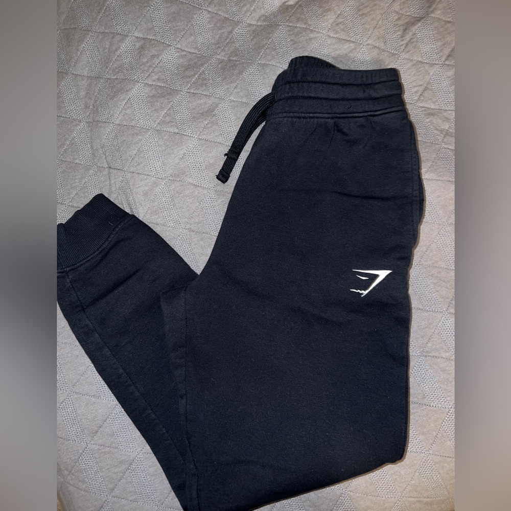Black Gym Shark Joggers - WORN ONCE